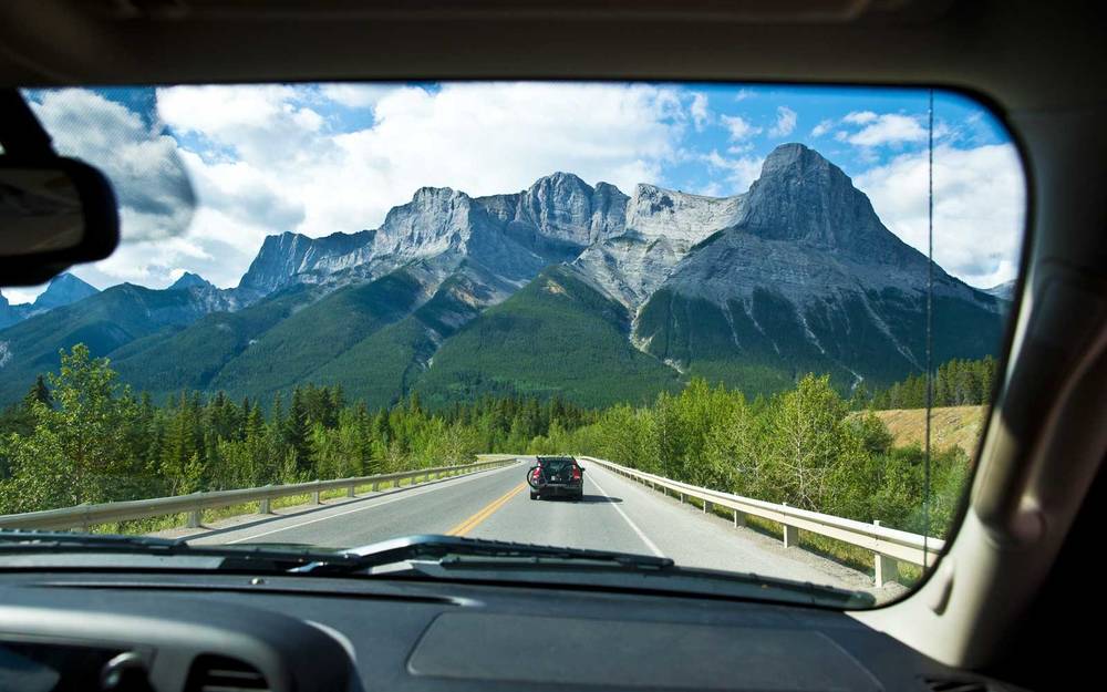 Mountain range road trip